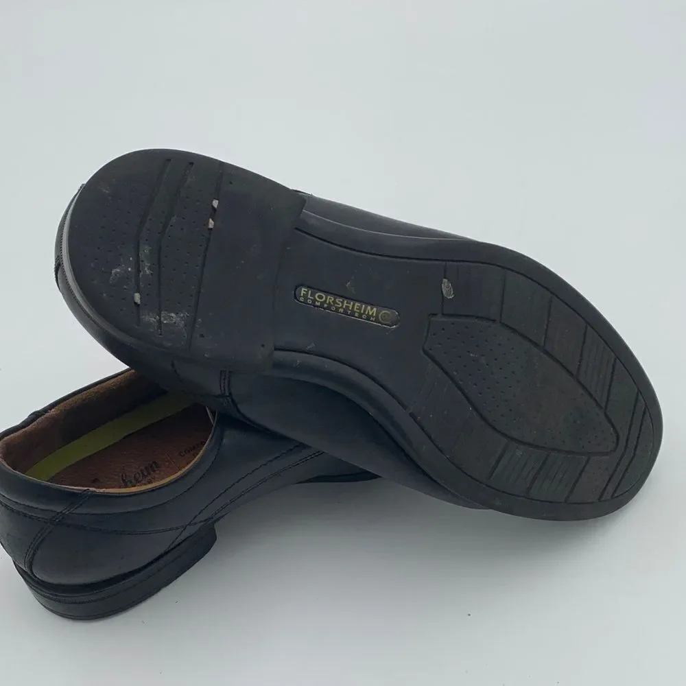 Florsheim Black Leather Dress Shoes Mens size 12